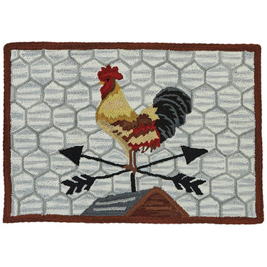 Break Of Day Rooster Hooked Rug 2'X3' - Park Designs - The Fox Decor